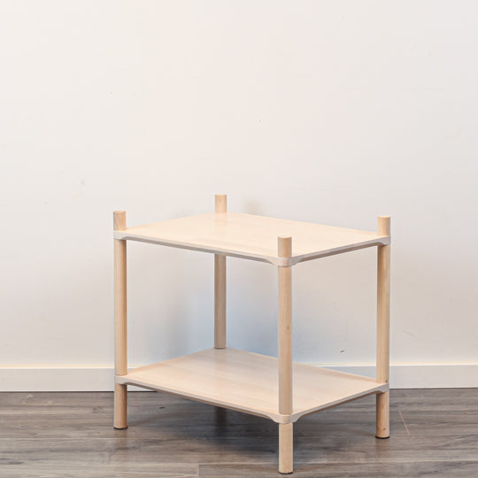 Montessori-Inspired Wooden Shelving Unit Small, 2 Shelves
