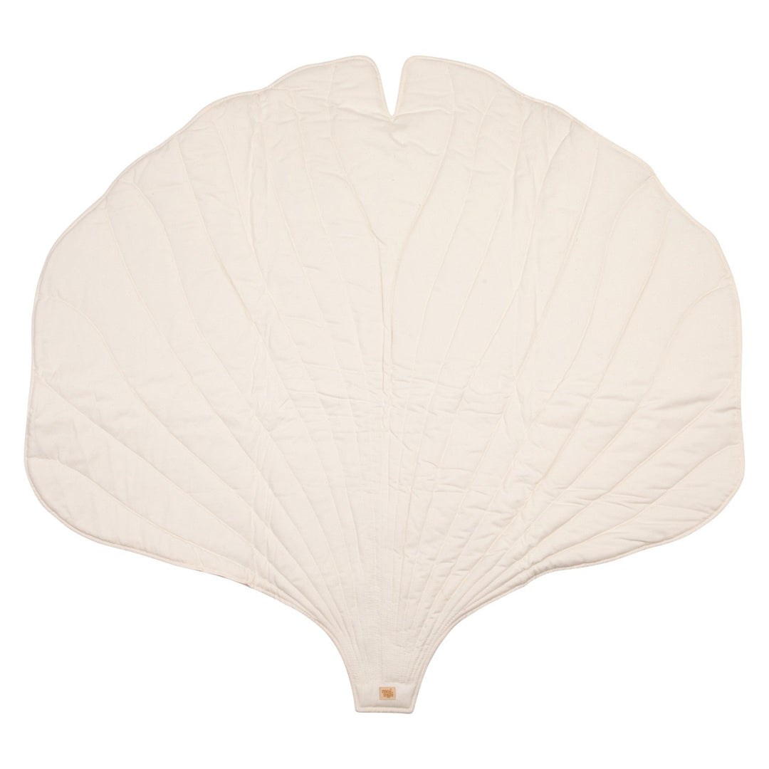 Organic Cotton and Velvet Ginkgo Leaf Playmat - Yellow