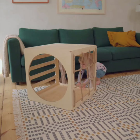 Ette Tete CUBITRI® Climbing Play Cube With Rope Window