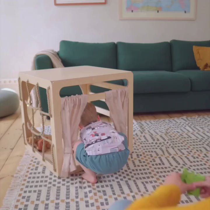 Ette Tete CUBITRI® Climbing Play Cube With Rope Window