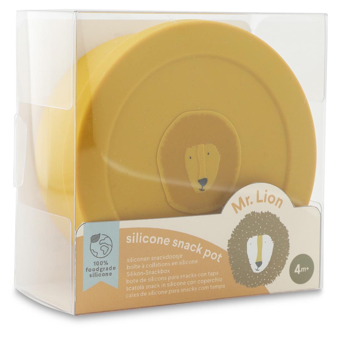 Silicone Snack Container with Lid - Mr. Lion