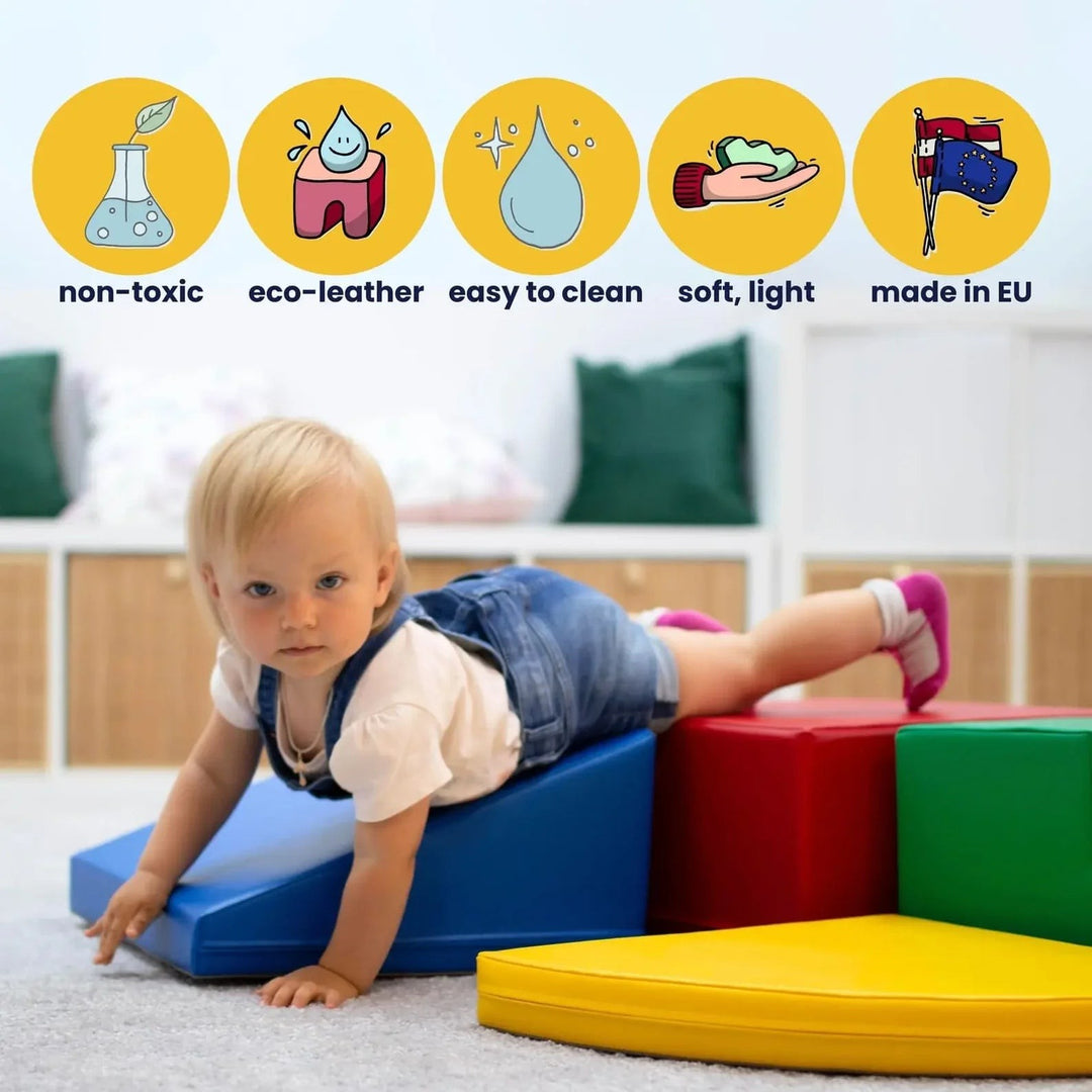 Rainbow Bridge Soft Play Set - Beige &amp; Honey