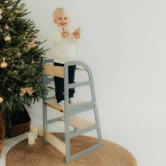Transformable Kitchen Tower - Sleekstep and High Chair Combo