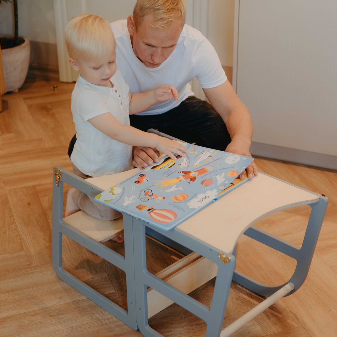Transformable Kitchen Tower - Sleekstep and High Chair Combo