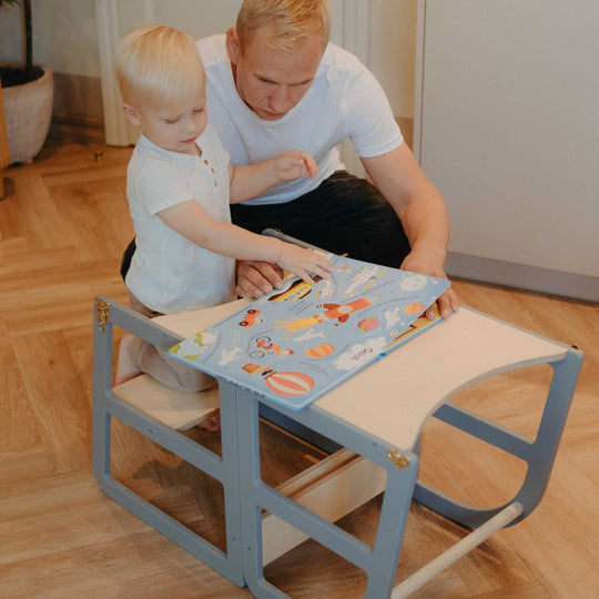 Transformable Kitchen Tower - Sleekstep and High Chair Combo