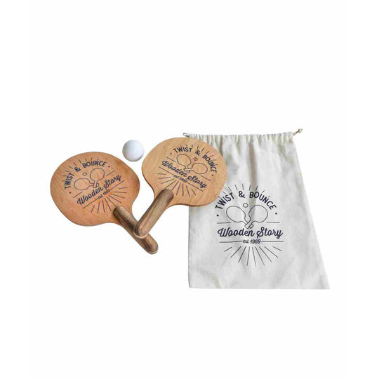 Twist & Bounce - Wooden Ping Pong Paddles