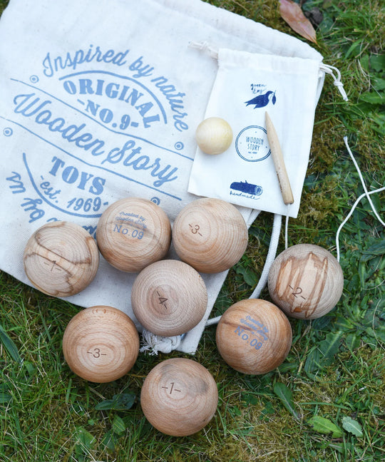 Wooden Pétanque Game