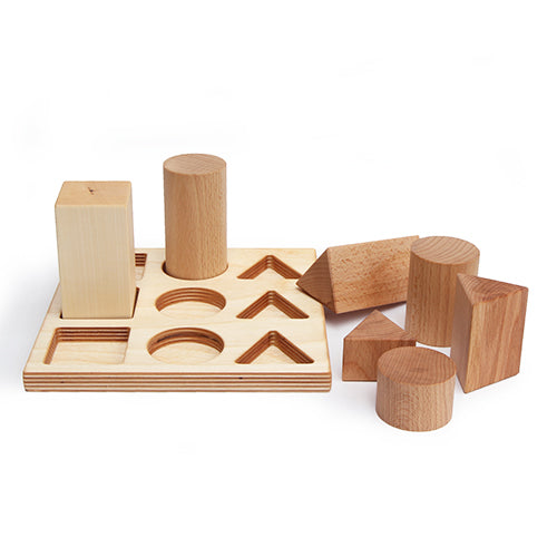 Wooden Shape Sorting Blocks - Natural XL