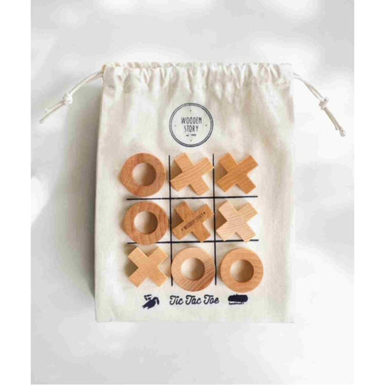 Wooden Tic-Tac-Toe Game