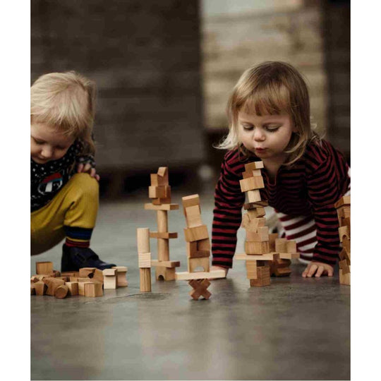 Wooden Tower Puzzle - Colorful